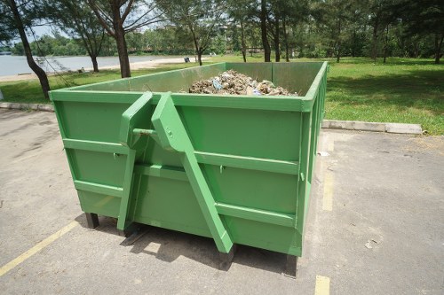 Professional waste clearance services at a construction site